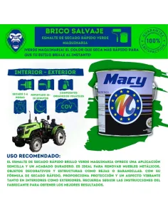 Esmalte de Secado Rápido Verde Maquinaria Macy 2