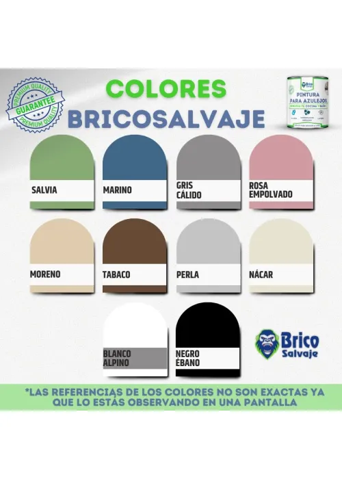 Tinta Fosca para Azulejos Bricosalvaje Tinta Fosca para Azulejos Bricosalvaje