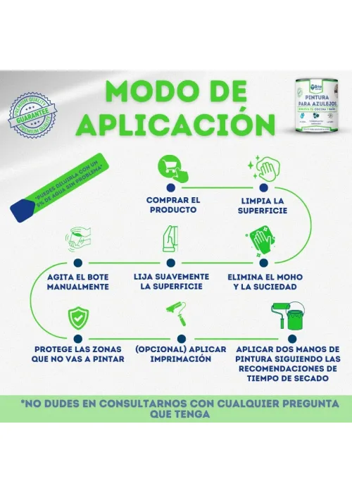 Pintura para Azulejos Brillante Bricosalvaje