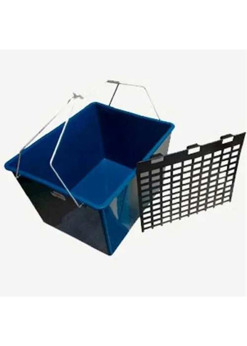 Cubeta de Plastico 16 Litros con Rejilla para Escurrir Rodillos