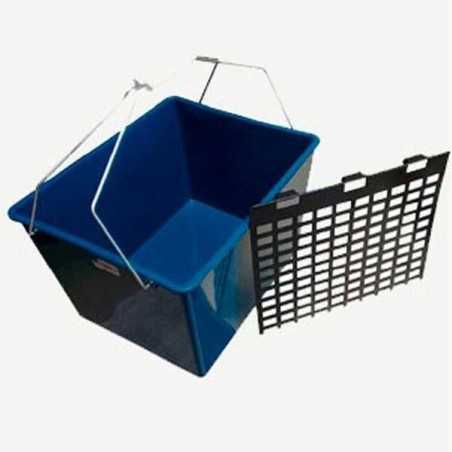 Cubeta de Plastico 16 Litros con Rejilla para Escurrir Rodillos