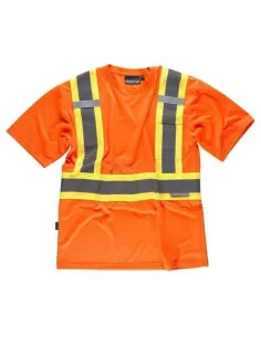 Camiseta de Trabajo Manga Corta Alta Visibilidad C3642 Workteam