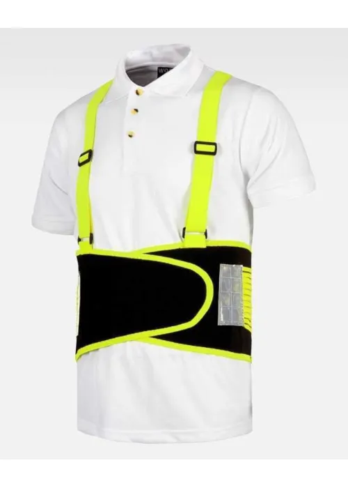 Faja Lumbar de Trabajo Alta Visibilidad