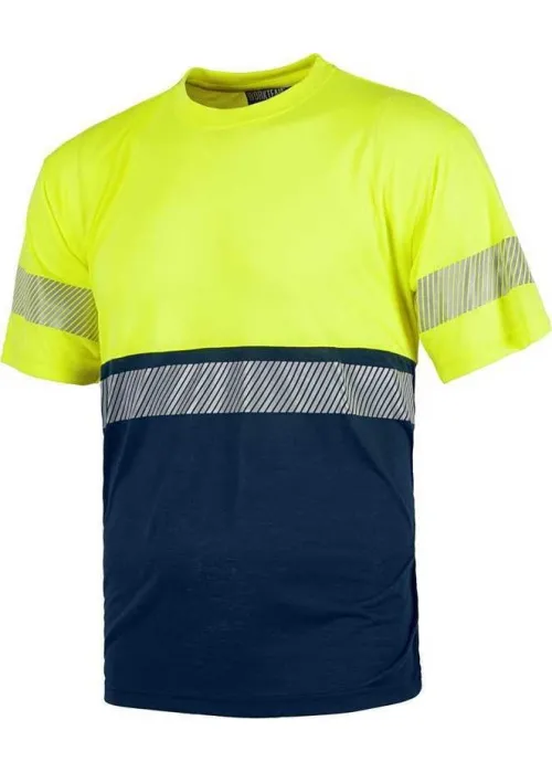 Camiseta de Trabajo Alta Visibilidad con Una Banda Reflectante