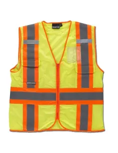 Chaleco Ligero Tejido de Rejilla Alta Visibilidad