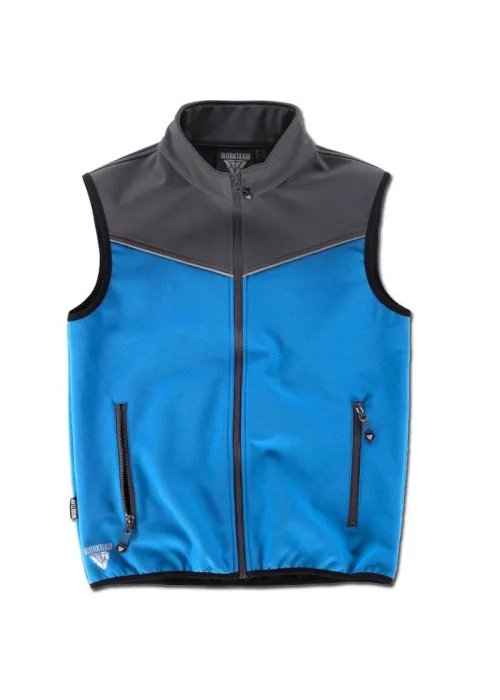 Chaleco ligero de trabajo con workshell colores combinados S9316