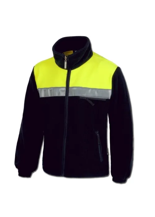 Chaqueta Forro Polar Fluor Alta Visibilidad