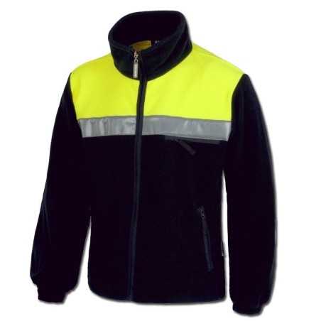 Chaqueta Forro Polar Fluor Alta Visibilidad