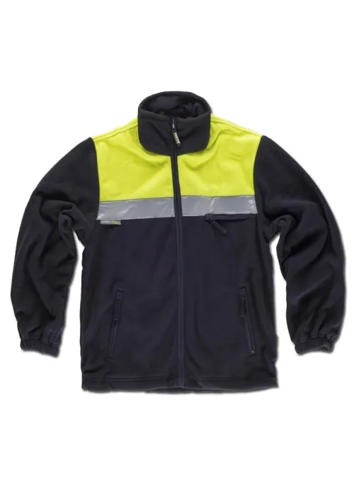 Chaqueta Forro Polar Fluor Alta Visibilidad