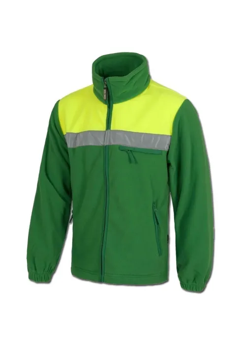 Chaqueta Forro Polar con Cintas Reflectantes