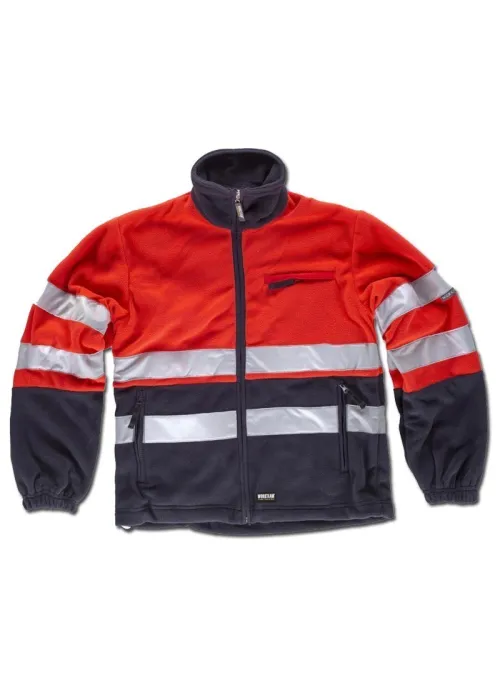 Chaqueta Forro Polar Bicolor Alta Visibilidad Clase 2