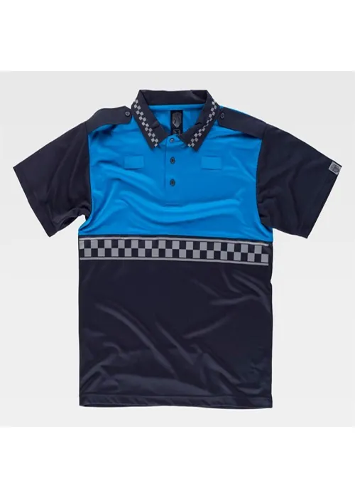 Camiseta Polo Combinado de Manga Corta