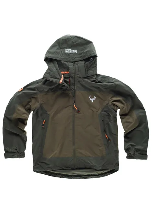 Cazadora Impermeable con Capucha para Caza y Pesca