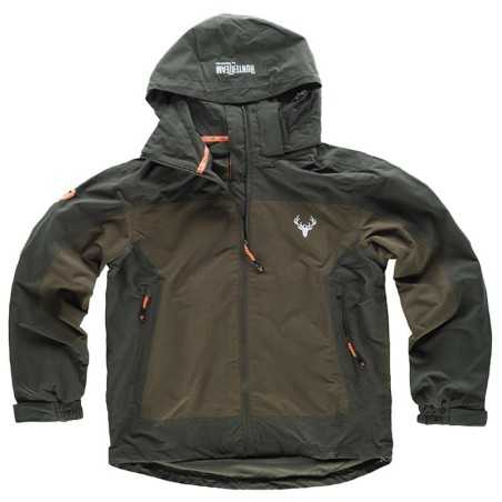 Cazadora Impermeable con Capucha para Caza y Pesca