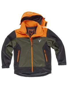 Cazadora/Chaqueta Workshell Impermeable Combinada en Tricolor