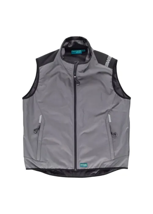 Chaleco ligero de trabajo con workshell colores combinados S9316