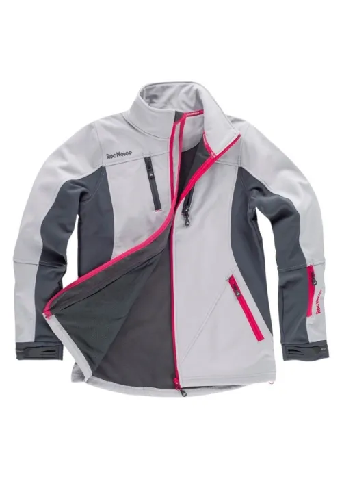 Chaqueta Workshell Combinada con Cintas Reflectantes