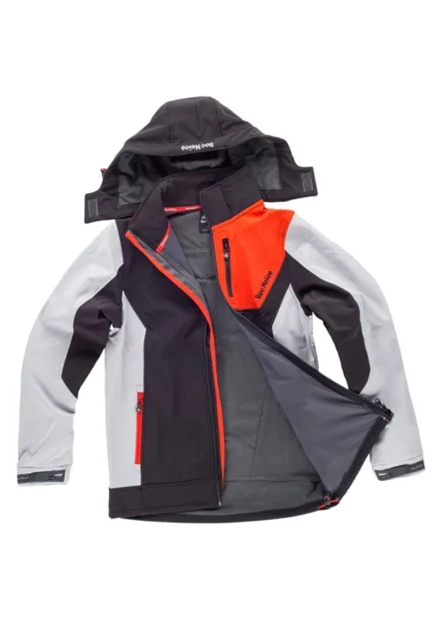 Chaqueta Workshell Combinada con Cintas Reflectantes