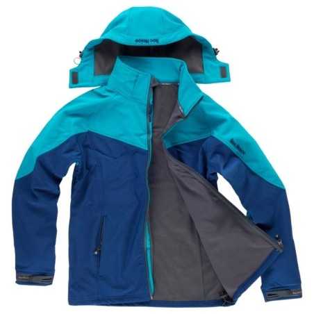 Chaqueta Workshell Combinada con Cintas Reflectantes