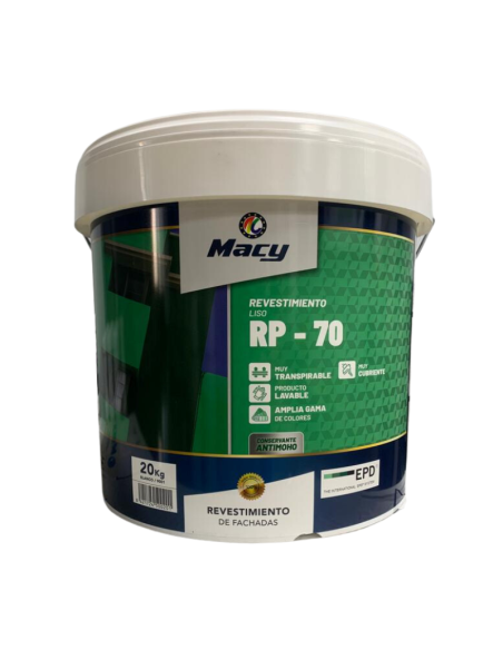 Revestimiento Liso para Fachadas - Antimoho - Excelente cubrición - Alta transpirabilidad